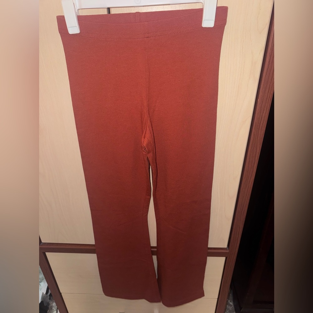 Old Navy Girls Burnt Orange Flare Leggings Size L 10/12
